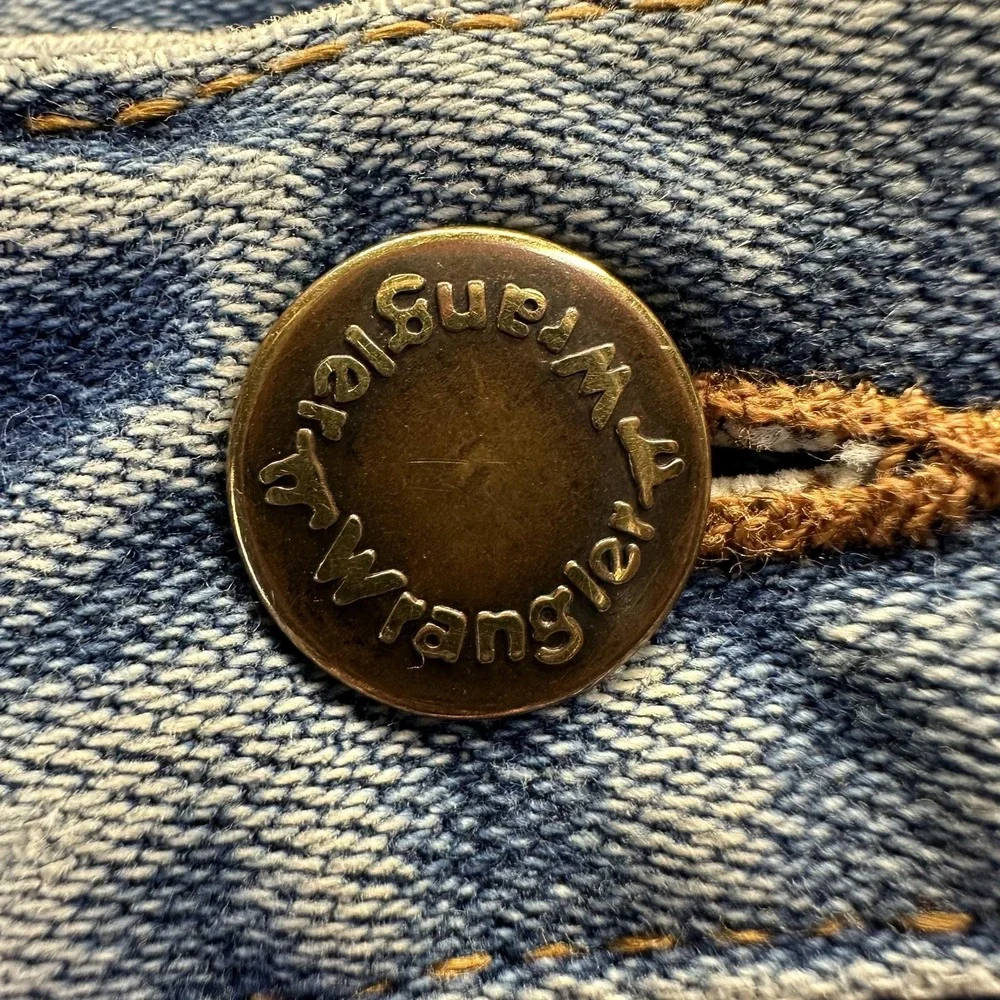Vintage Wrangler Jeans Womens 8-10 Light Wash Blue Denim Straight Leg Made‎ USA